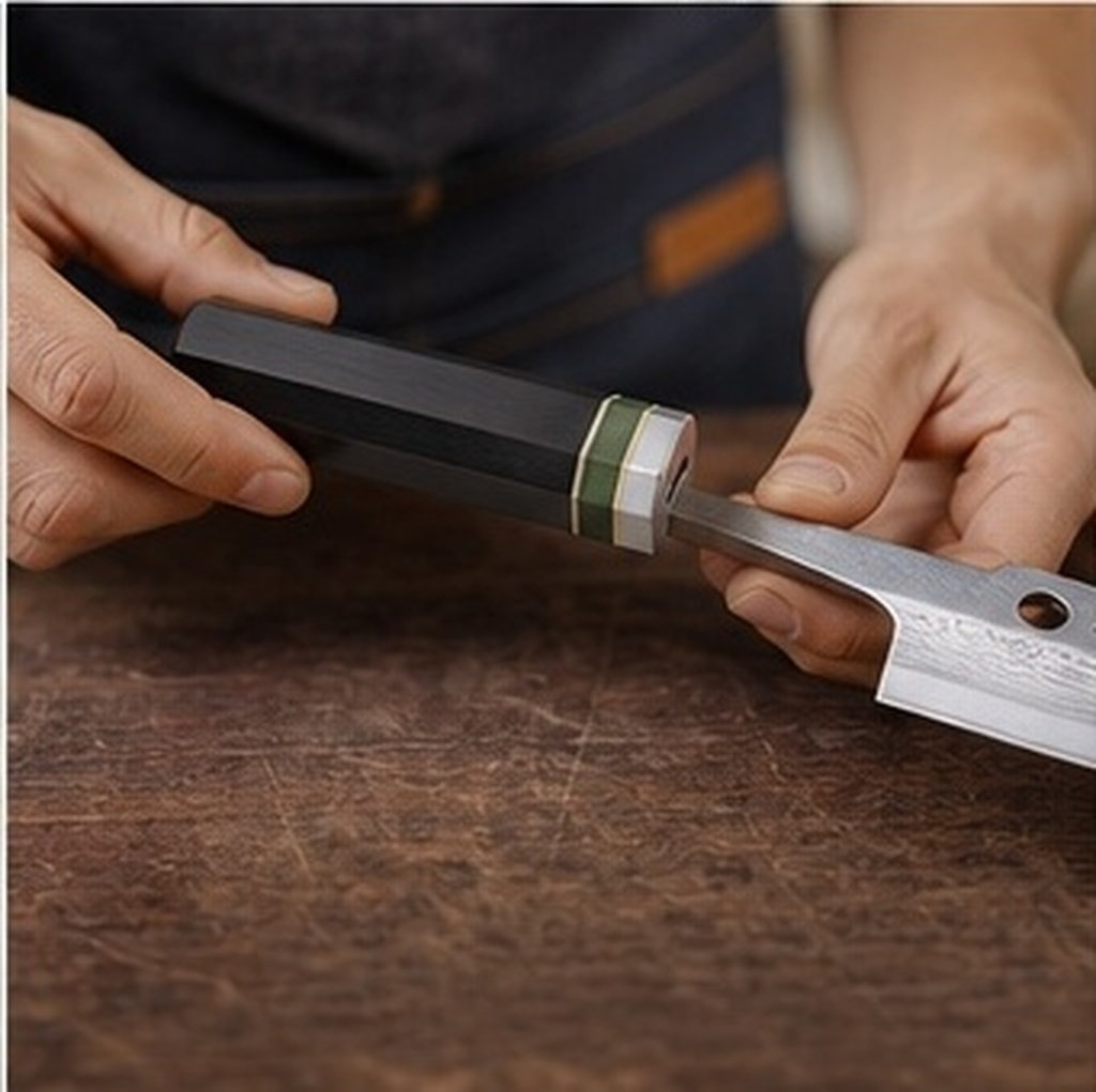 Japanese Knife - مقبض سكين مطبخ خشبي من خشب